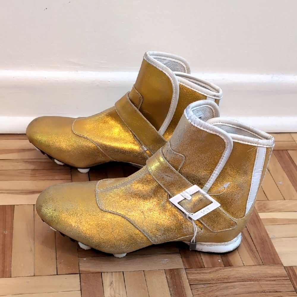 Adidas Y-3 Yoshi Yamamoto Gold Soccer Ankle Boots Size 6.5